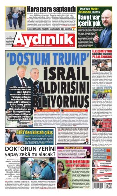 Aydınlık Gazetesi Gazetesi Manşetleri