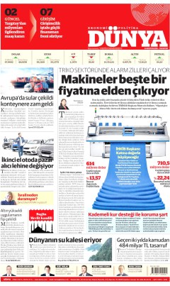 Dünya Gazetesi Manşetleri