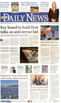 Hürriyet Daily News Gazetesi Manşetleri