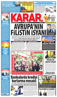 Karar Gazetesi Manşetleri