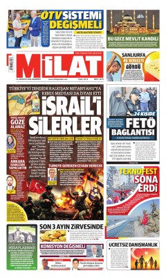 Milat Gazetesi Manşetleri