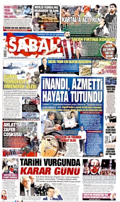 Sabah Gazetesi Manşetleri