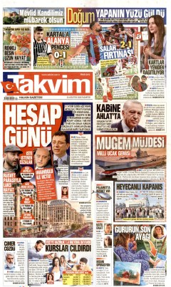Takvim Gazetesi Manşetleri