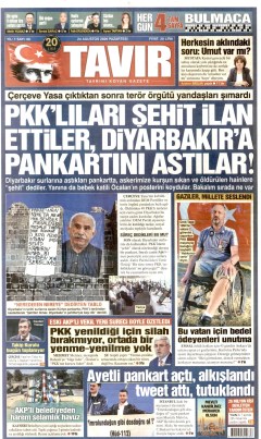 Tavır Gazetesi Gazetesi Manşetleri