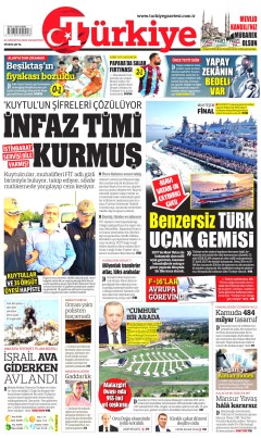 Türkiye Gazetesi Gazetesi Manşetleri