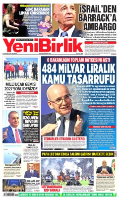 YeniBirlik Gazetesi Manşetleri