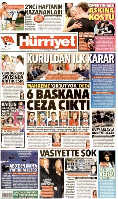 Hürriyet Gazetesi Manşetleri