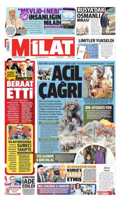 Milat Gazetesi Manşetleri