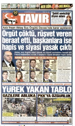 Tavır Gazetesi Gazetesi Manşetleri