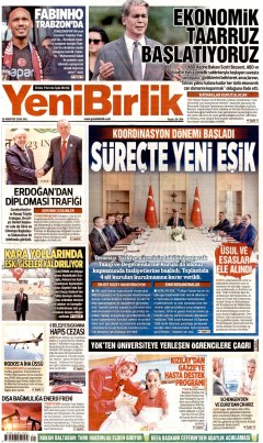 YeniBirlik Gazetesi Manşetleri