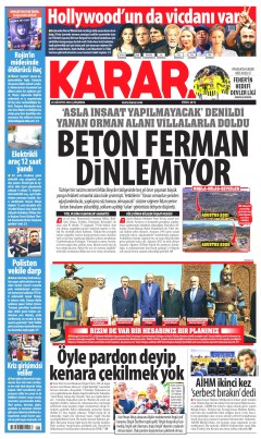 Karar Gazetesi Manşetleri