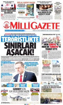 Milli Gazete Gazetesi Manşetleri