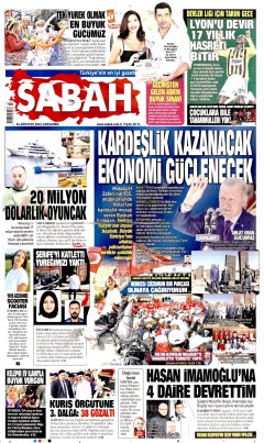 Sabah Gazetesi Manşetleri