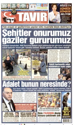 Tavır Gazetesi Gazetesi Manşetleri
