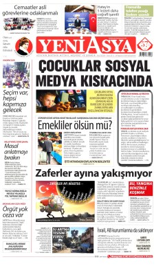 Yeni Asya Gazetesi Manşetleri