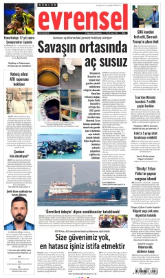 Evrensel Gazetesi Manşetleri