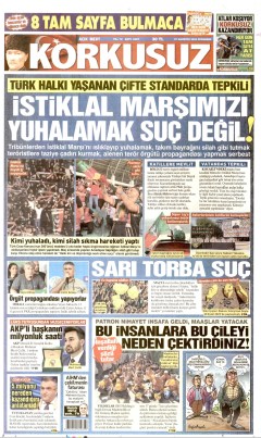 Korkusuz Gazetesi Manşetleri