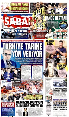 Sabah Gazetesi Manşetleri