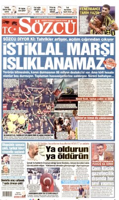 Sözcü Gazetesi Manşetleri
