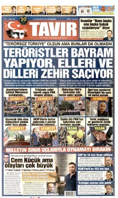 Tavır Gazetesi Gazetesi Manşetleri