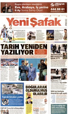 Yeni Şafak Gazetesi Manşetleri