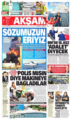 Akşam Gazetesi Manşetleri