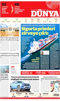 Dünya Gazetesi Manşetleri