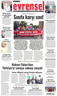 Evrensel Gazetesi Manşetleri