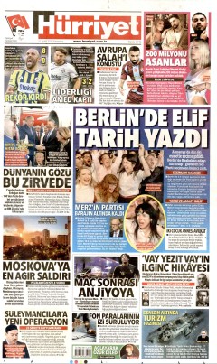Hürriyet Gazetesi Manşetleri