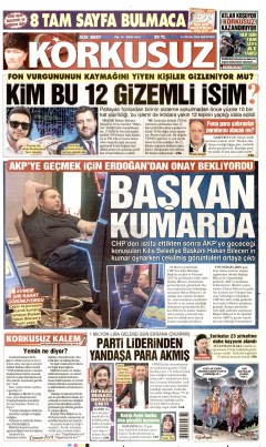 Korkusuz Gazetesi Manşetleri