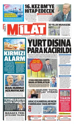 Milat Gazetesi Manşetleri