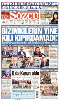 Sözcü Gazetesi Manşetleri