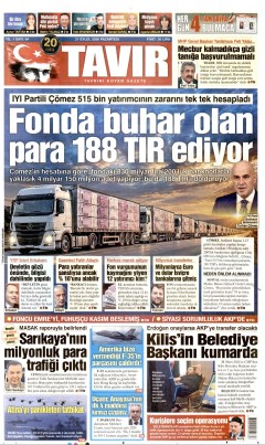 Tavır Gazetesi Gazetesi Manşetleri