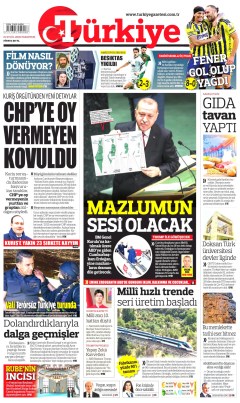 Türkiye Gazetesi Gazetesi Manşetleri