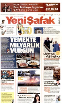 Yeni Şafak Gazetesi Manşetleri