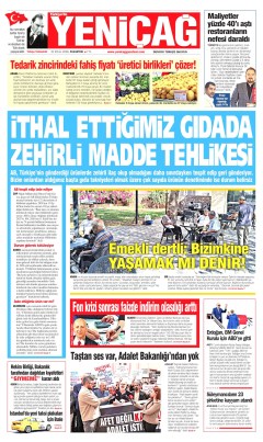 Yeniçağ Gazetesi Manşetleri