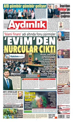 Aydınlık Gazetesi Gazetesi Manşetleri