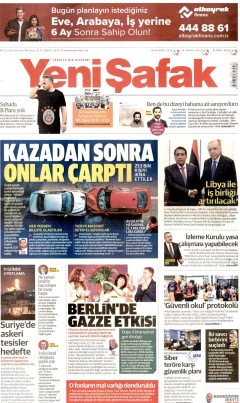 Yeni Şafak Gazetesi Manşetleri