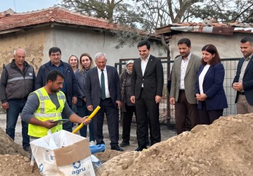 İbriktepe Köyünde Doğal Gaz Çalışmaları Yerinde İncelendi