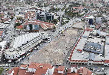Konya Peynir Pazarı’nda İkinci Etap Yıkım Çalışmaları Tamamlandı