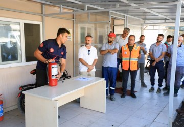 Talas Belediyesi Personeline Yangın Eğitimi
