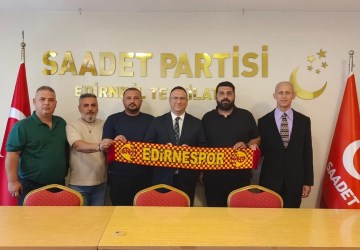Edirnespor Yönetiminden Saadet Partisi’ne Ziyaret: “Somut Adım Bekliyoruz”