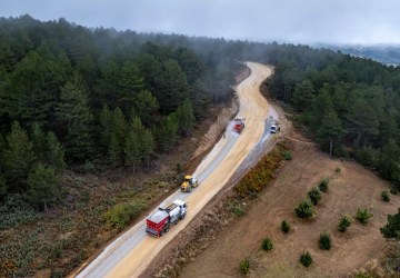 Demirci Söğütçük’te 11 Kilometrelik Yol Yenileniyor