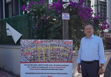 Ayvalık'ta yol dönüşümü 150 Evler Mahallesi'nden başladı…