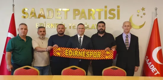 Edirnespor Yönetiminden Saadet Partisi’ne Ziyaret: “Somut Adım Bekliyoruz”