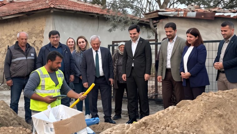 İbriktepe Köyünde Doğal Gaz Çalışmaları Yerinde İncelendi