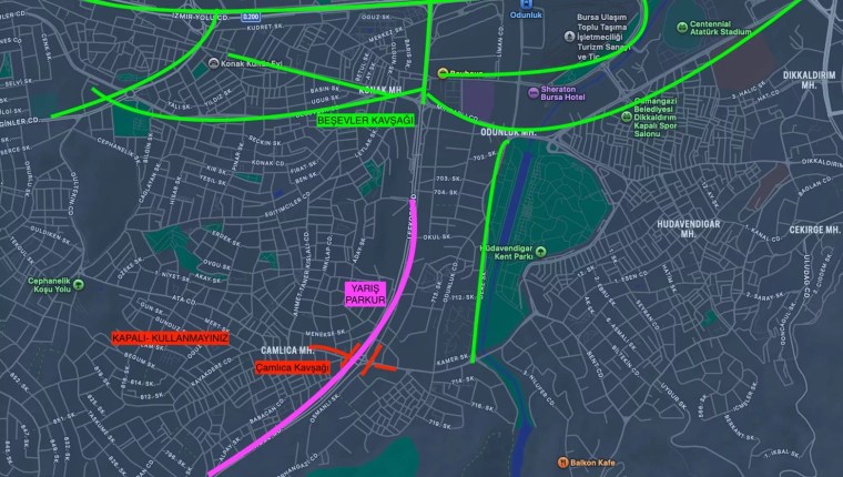 Bursa’da Eker I Run Nedeniyle Bazı Yollarda Trafik Düzenlemesi