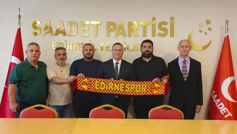 Edirnespor Yönetiminden Saadet Partisi’ne Ziyaret: “Somut Adım Bekliyoruz”