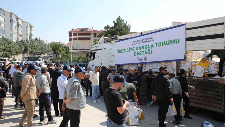 Ankara’da çiftçilere yüzde 50 hibeli kanola tohumu desteği