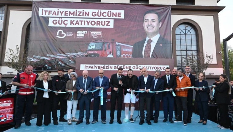 Balıkesir İtfaiyesi’ne 8 yeni araç: Afetlere hazırlık güçlendirildi